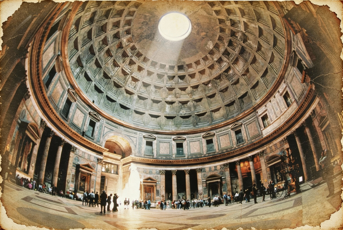 Купол Пантеона выглядит как инженерное чудо света