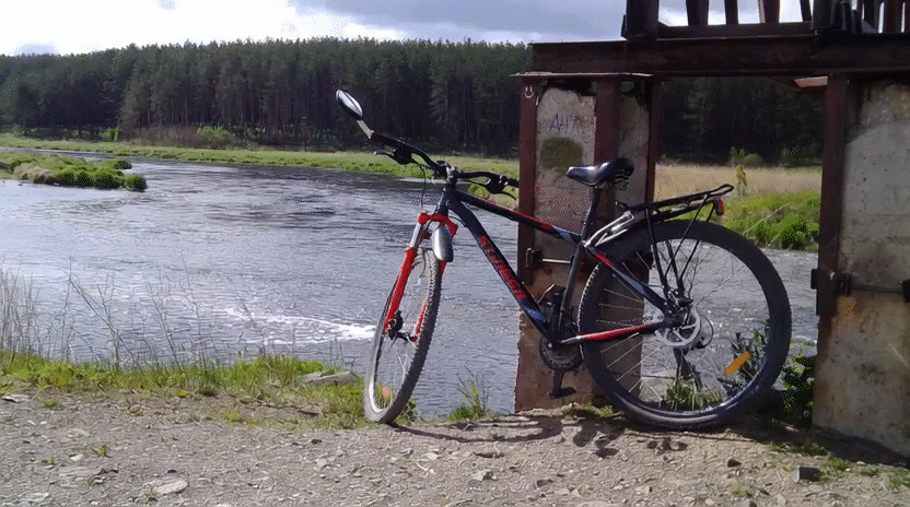 Stinger Aragon 29" версия 1.3 (12 июня 2018 г.): седло, первый багажник, первое зеркало заднего вида