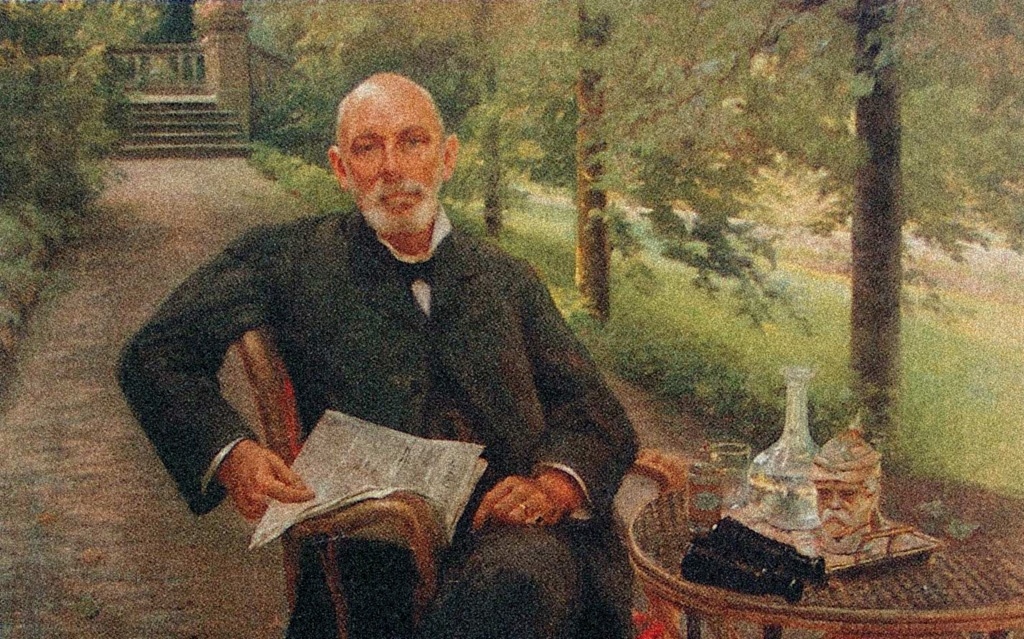 Портрет Фердинанда Молануса. 1926 год. На столике можно разглядеть флакон «4711». Картина в собрании Siebengebirgsmuseum (Музей Семигорья, Германия)