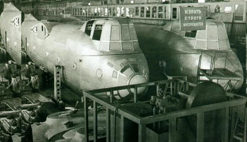 Ка-22 в сборочном цехе.