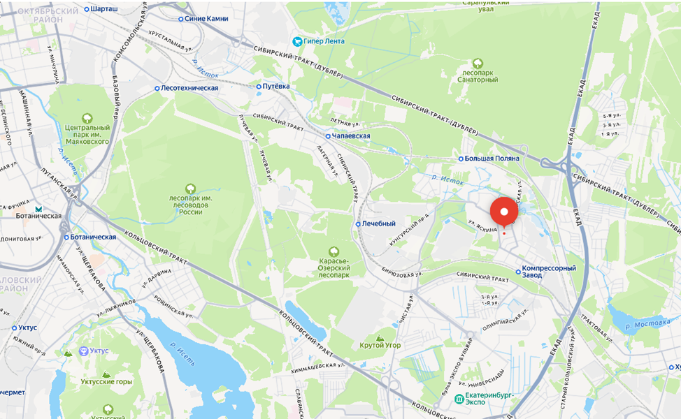 Компрессорный — часть Октябрьского административного района Екатеринбурга