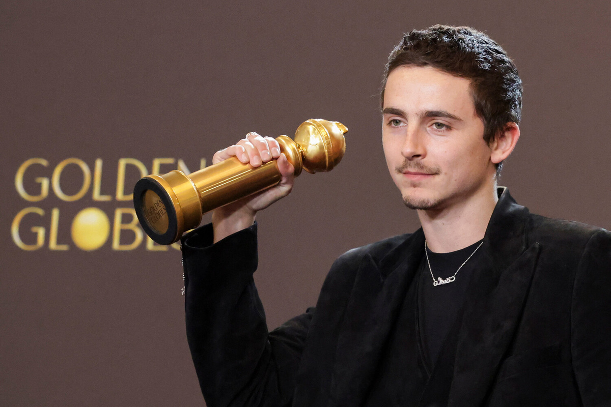 Лучший актер (мюзикл или комедия) — Тимоти Шаламе в фильме "Марти Великолепный" (2025) ©Mario Anzuoni/Reuters  📷