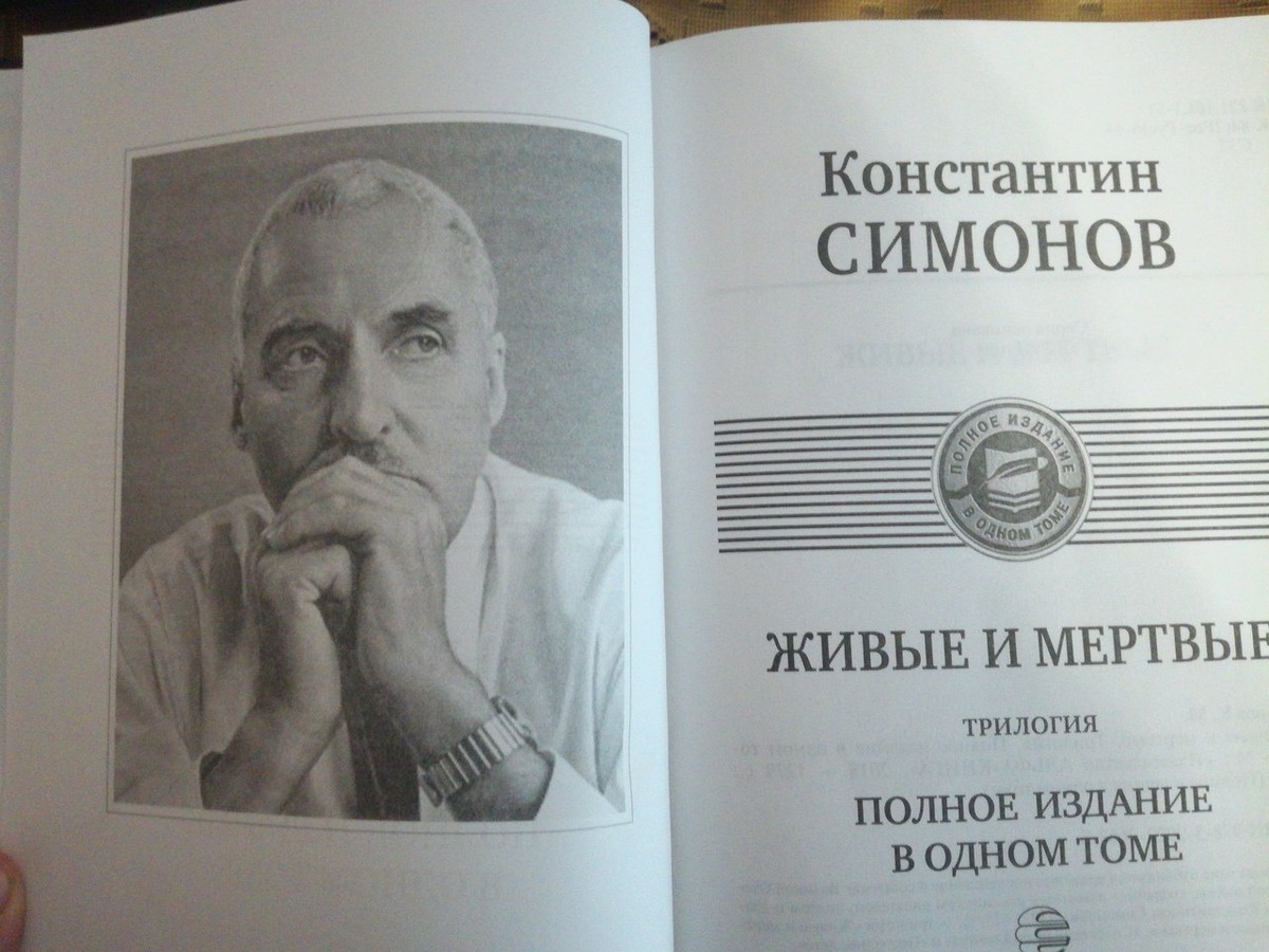 Роман «Живые и мёртвые». Картинка взята из открытых источников.