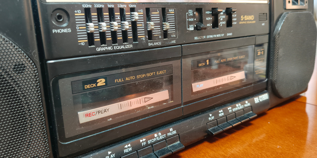 Винтажная магнитола Panasonic RX-CT800 из 89-го. Обзор и разбор.