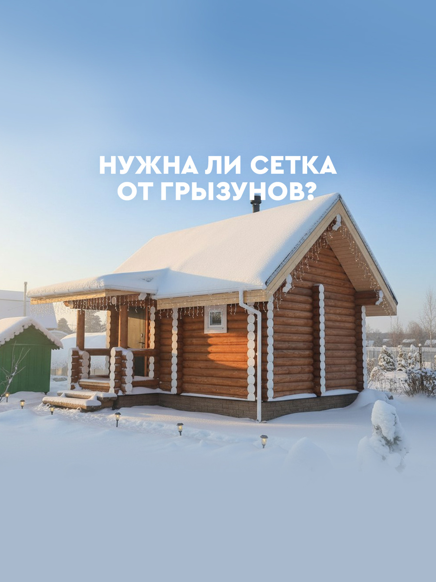 Стальная броня или дырявая затея: нужна ли сетка от грызунов в бревенчатом доме?