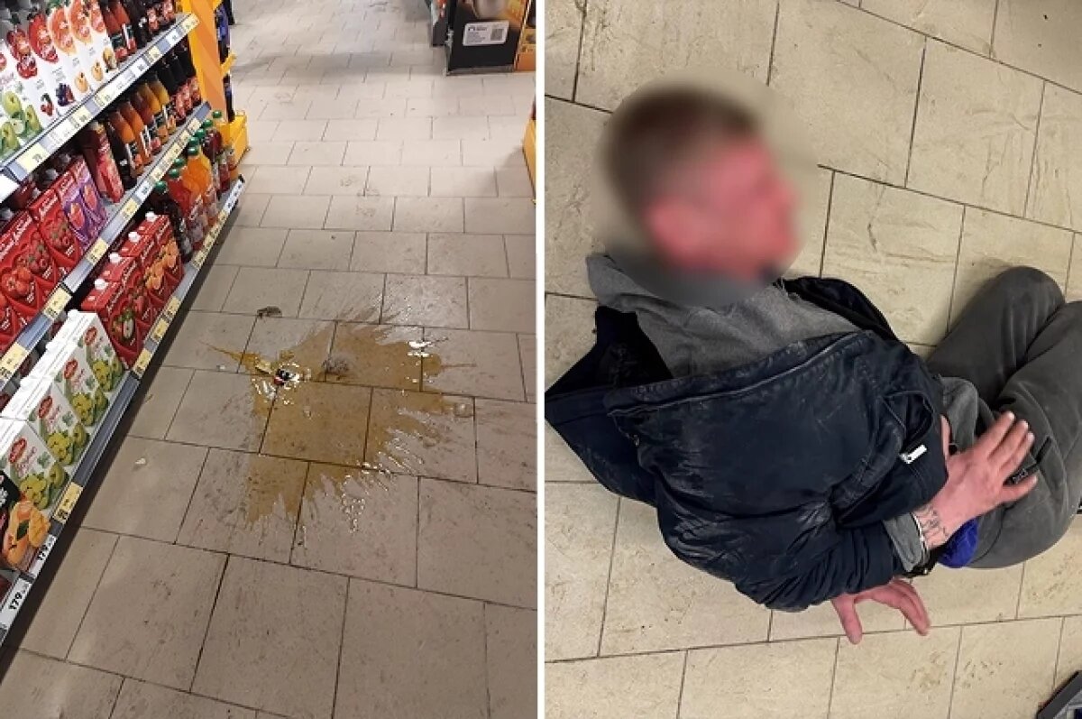    В Перми нетрезвый дебошир в супермаркете бил бутылки и угрожал продавцам