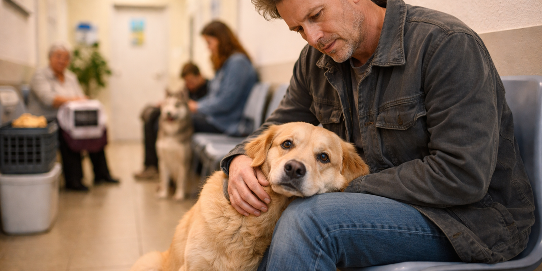 Пёс выбрал одного пациента в очереди и сел рядом. Хозяин потом долго думал, почему именно его
