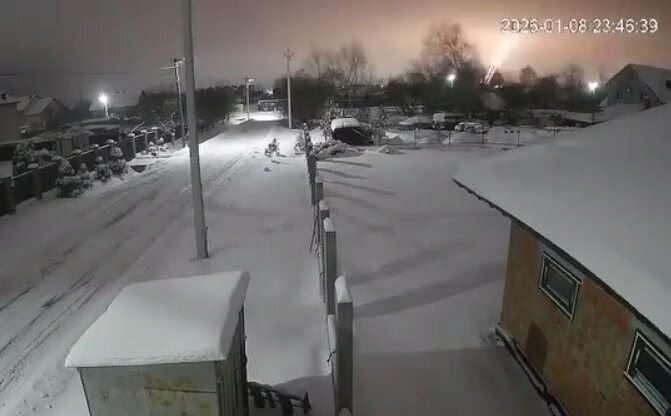    Удар по военному объекту во Львове. Фото: Кадр из видео