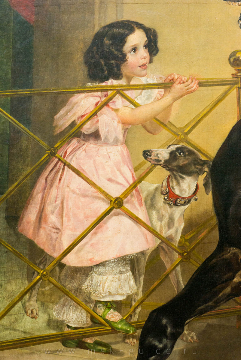 Всаднца - Карл Брюллов, 1832, детали