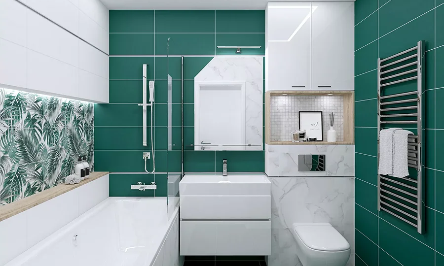 Как покрасить плитку в ванной и полностью обновить дизайн комнаты