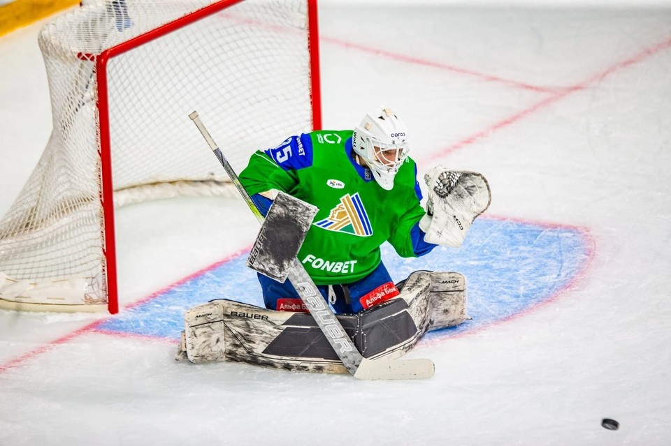    Уфимский голкипер отражен в лиге как лучший за прошедшие матчи.