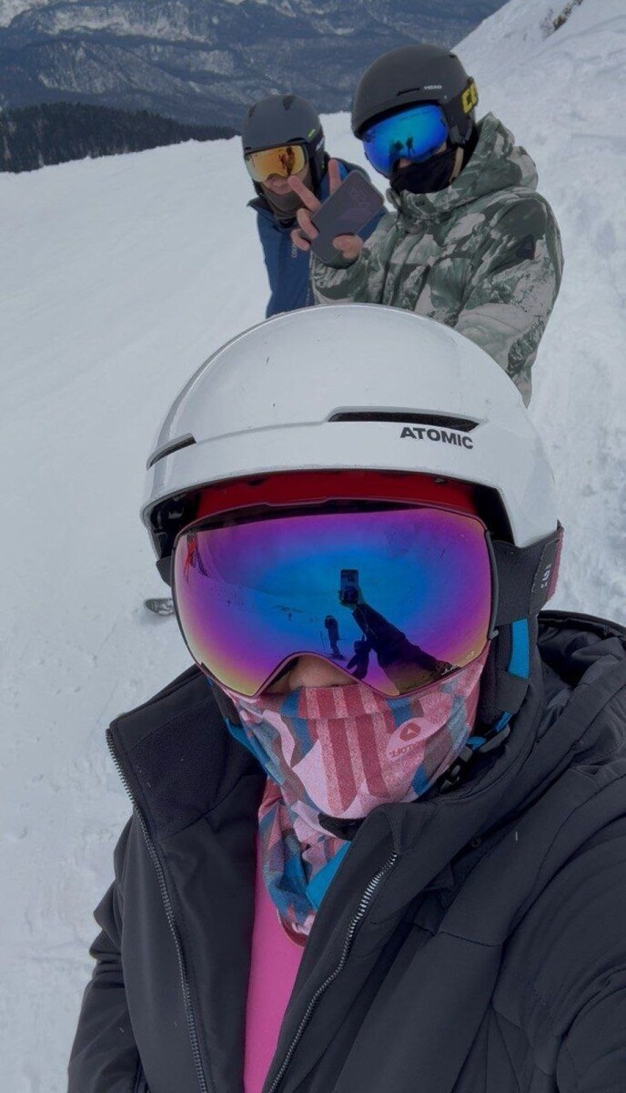    Татьяна Ким отдыхает с семьей в горах. Источник: t.me/kimtatyana2024