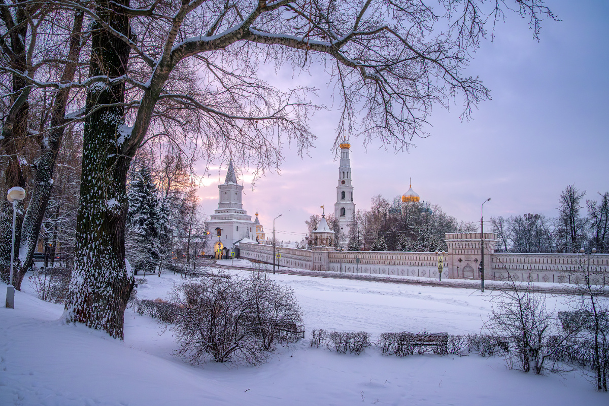 Рассвет над Николо-Угрешским монастырём