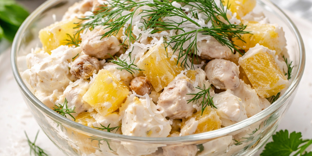 Упрощенный рецепт салата "Пина Колада": также вкусно, как в ресторане, но гораздо дешевле