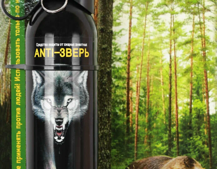 Применение газового баллончика против животных