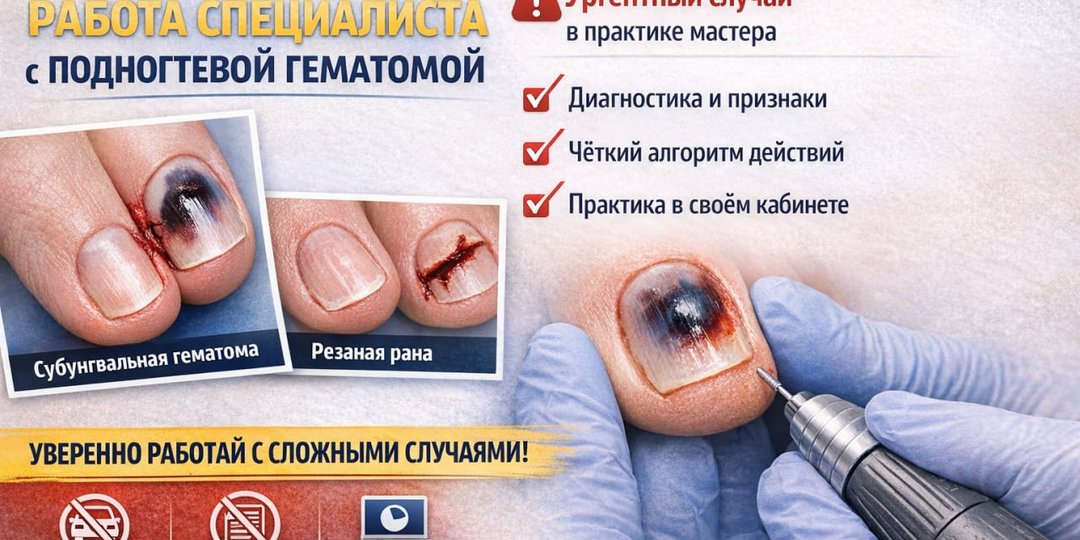 Подногтевая гематома: когда «просто ушиб» может стоить ногтя