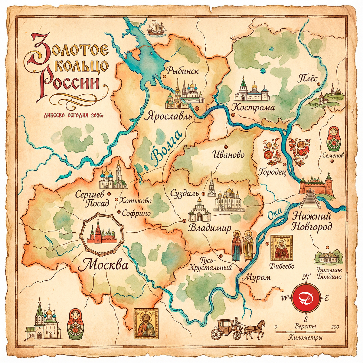 Дивеево Сегодня - Золотое кольцо России