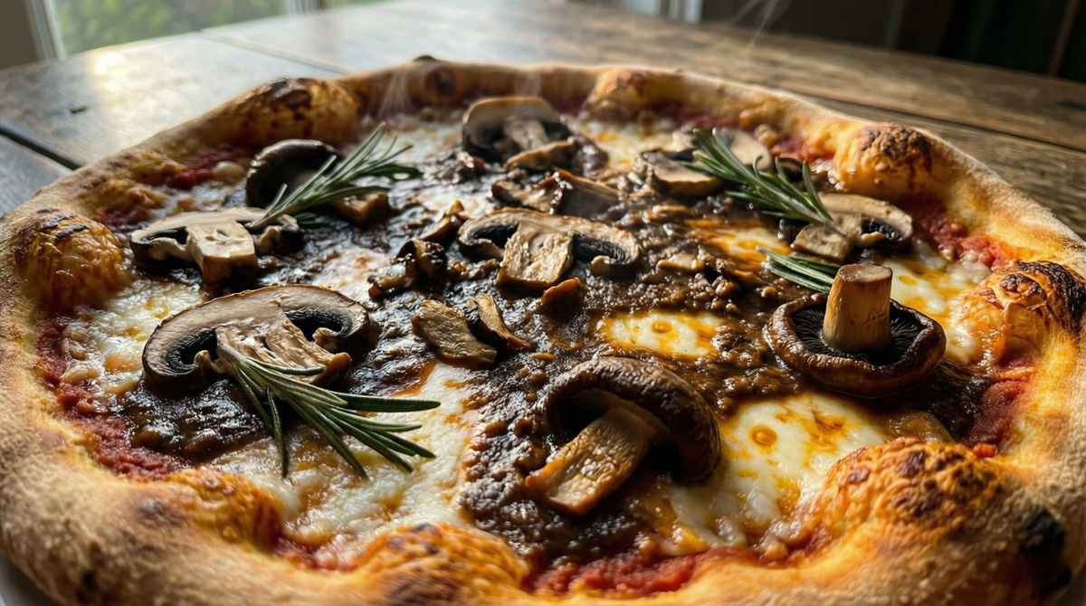 Пицца с грибами
