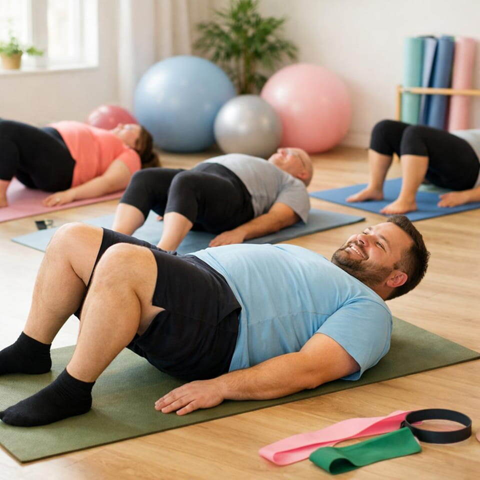 Занятие пилатесом