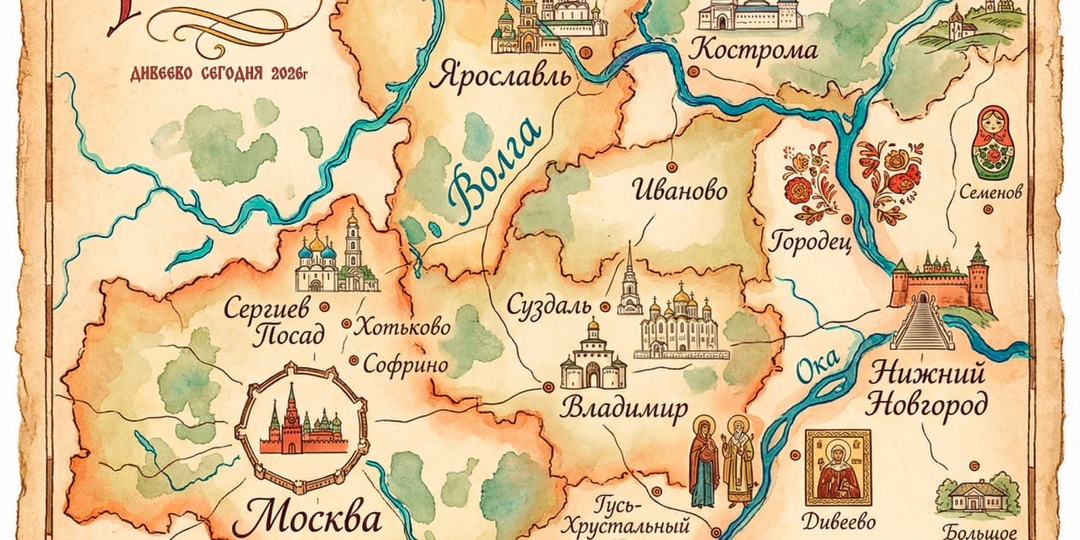 Дивеево в "Золотом Кольце России