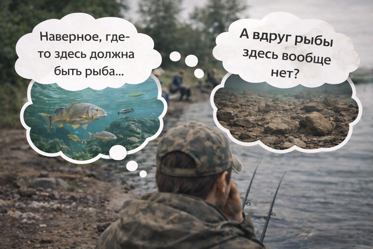 Почему новички ловят там, где рыбы уже нет