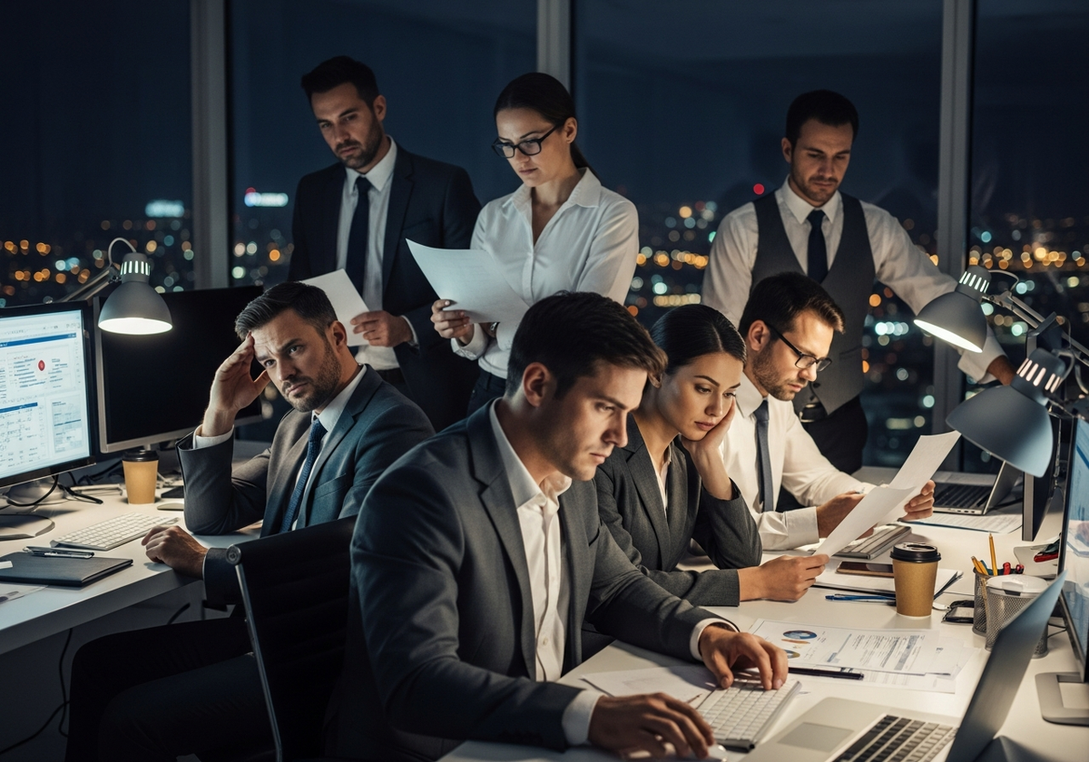 Ночная работа менеджеров в стрессе