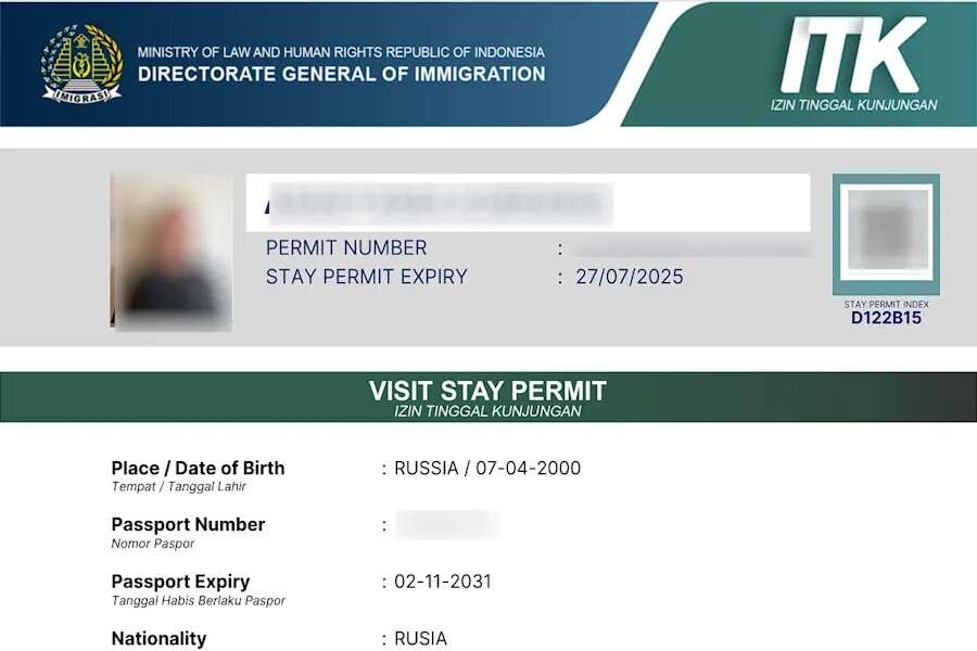 Вот так выглядит настоящая виза D12