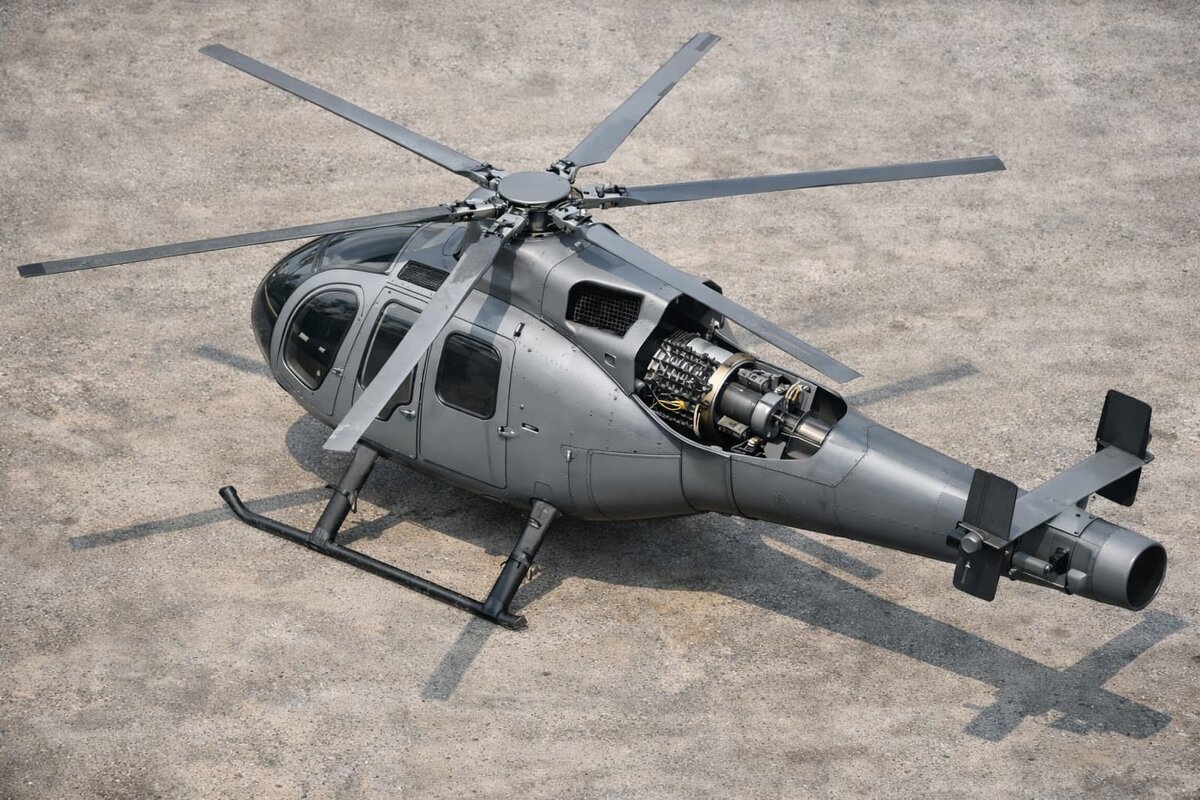   Концепт вертолёта без рулевого винта