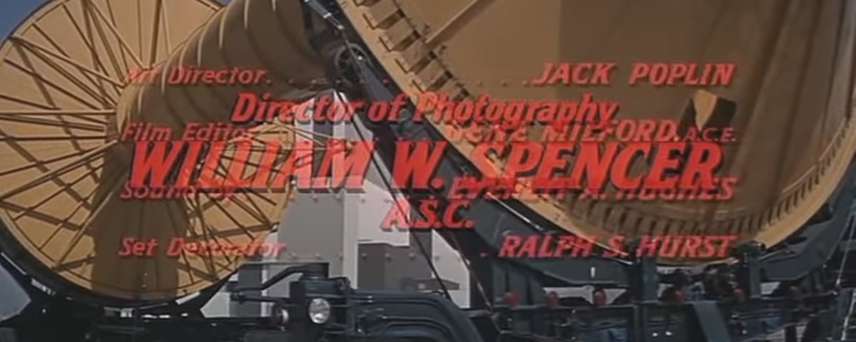 Симулятор второй ступени ракеты "Сатурн-5". Кадр фильма "Обратный отчет" 1967 год.