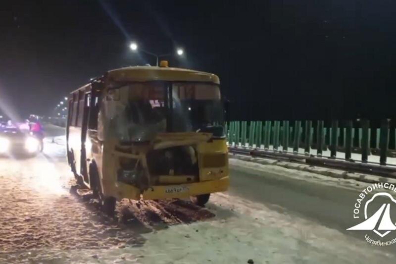    ГАИ. Детский автобус после ДТП