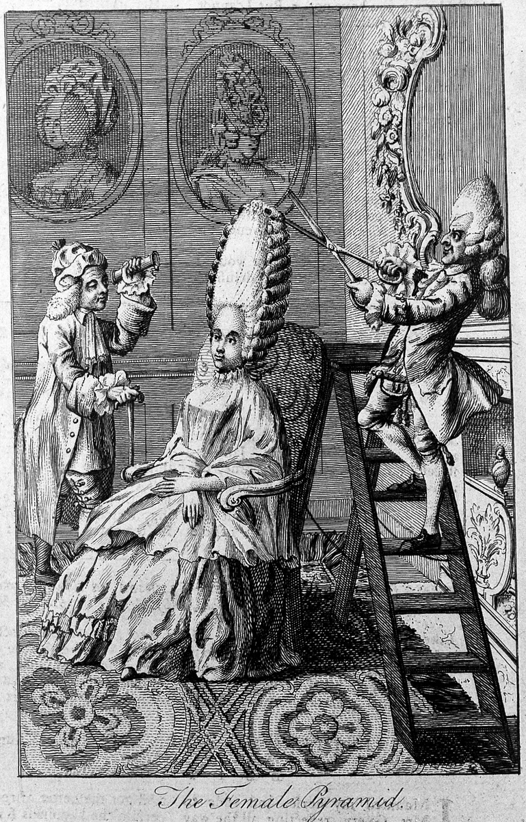 Карикатура на прическу. Wellcome Collection gallery