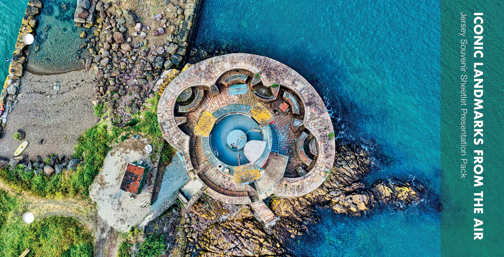 Знаковые достопримечательности Джерси с высоты птичьего полёта. (SEPAC)