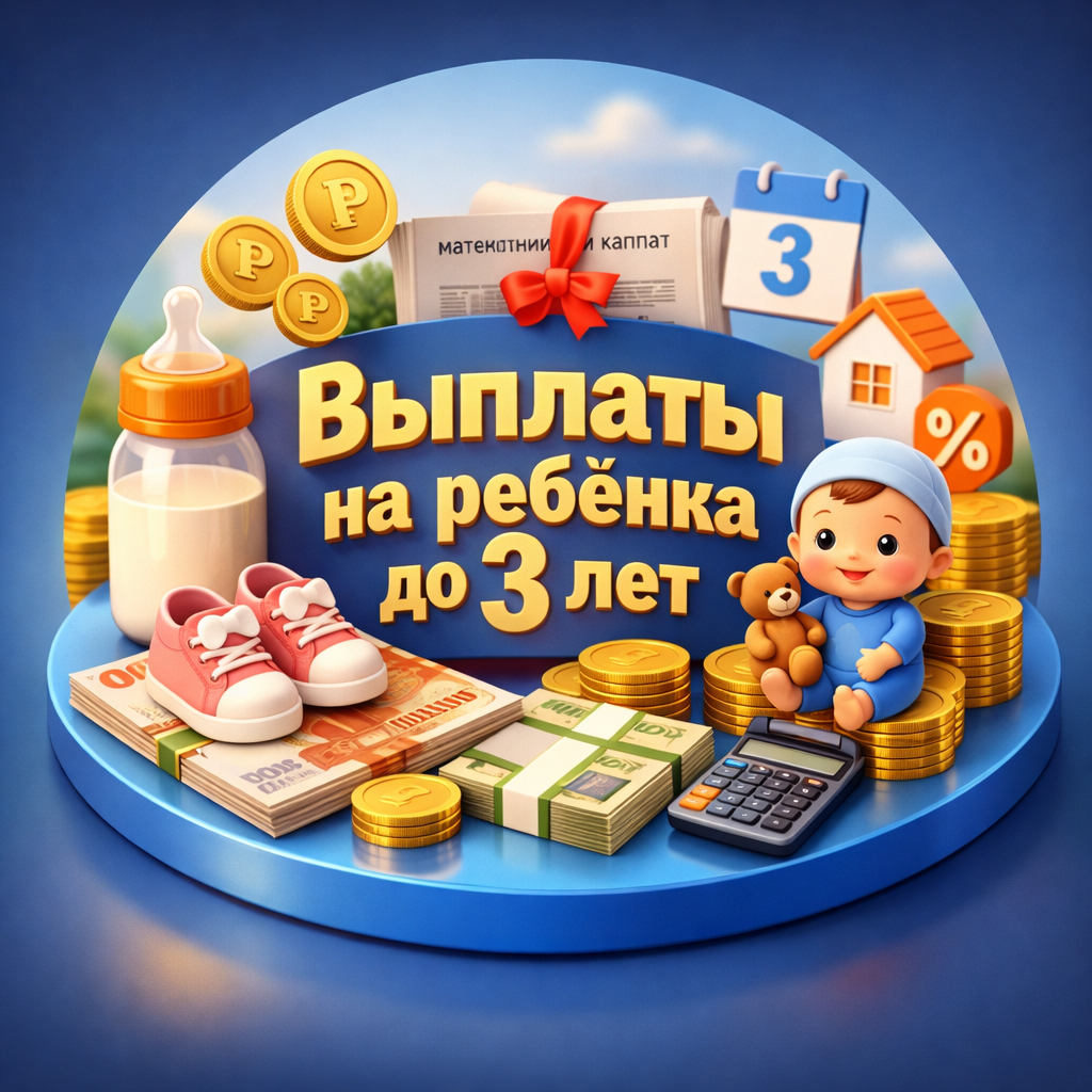 Маткапитал деньгами: Выплаты на ребёнка до 3 лет