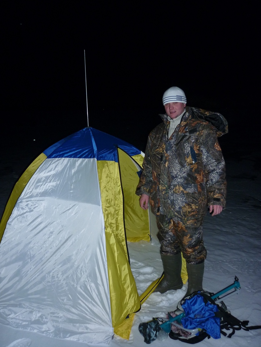 Палатка "Зонт" установлена.