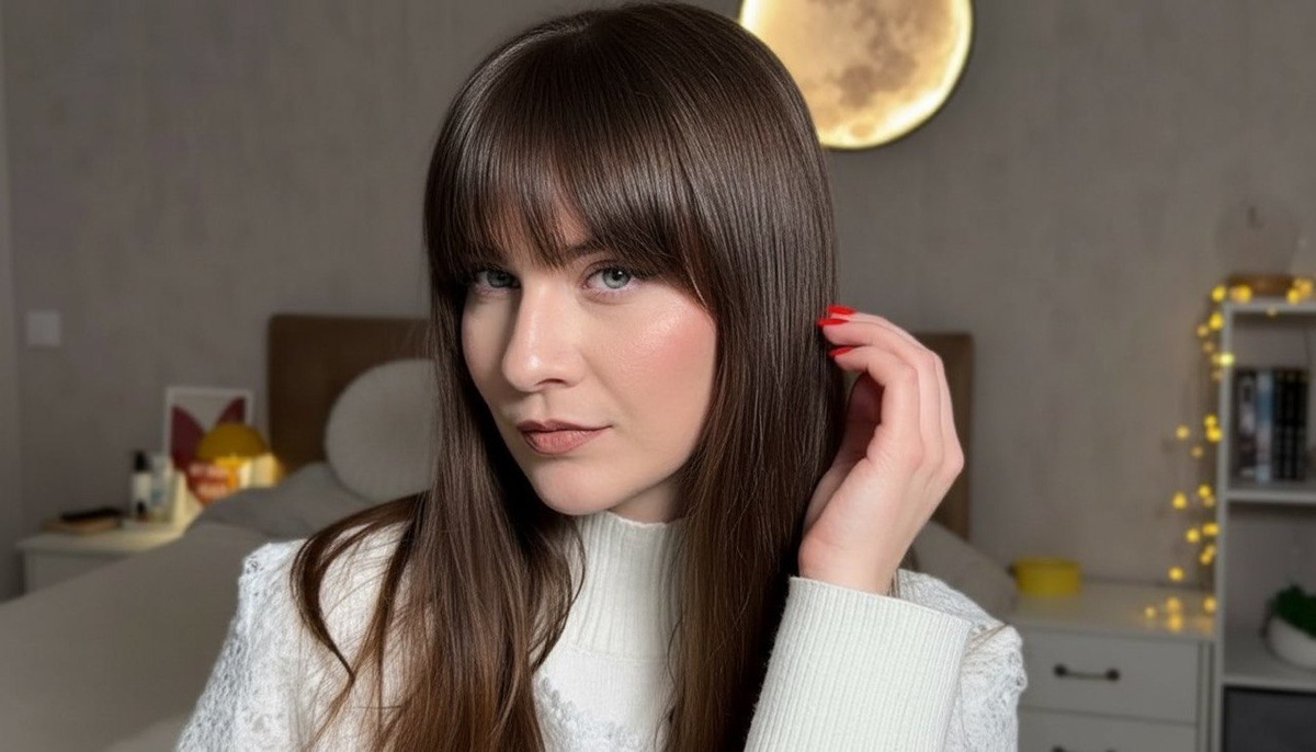 Сейчас тренд на челку. Идёт мне?