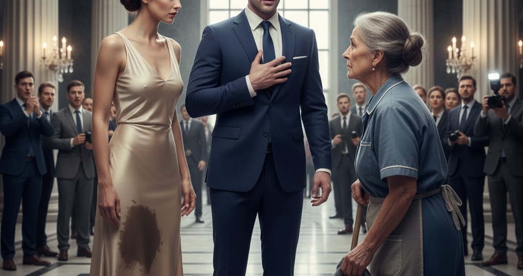 Успешный бизнесмен побледнел и начал заикаться, когда его жена-красавица нахамила обычной уборщице.