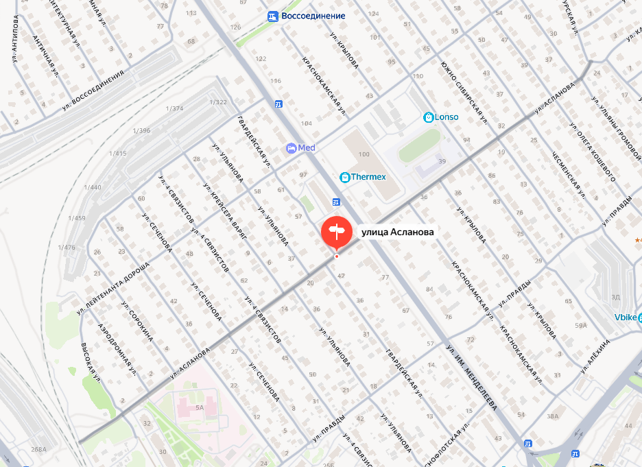 Взято с Яндекс.Карты