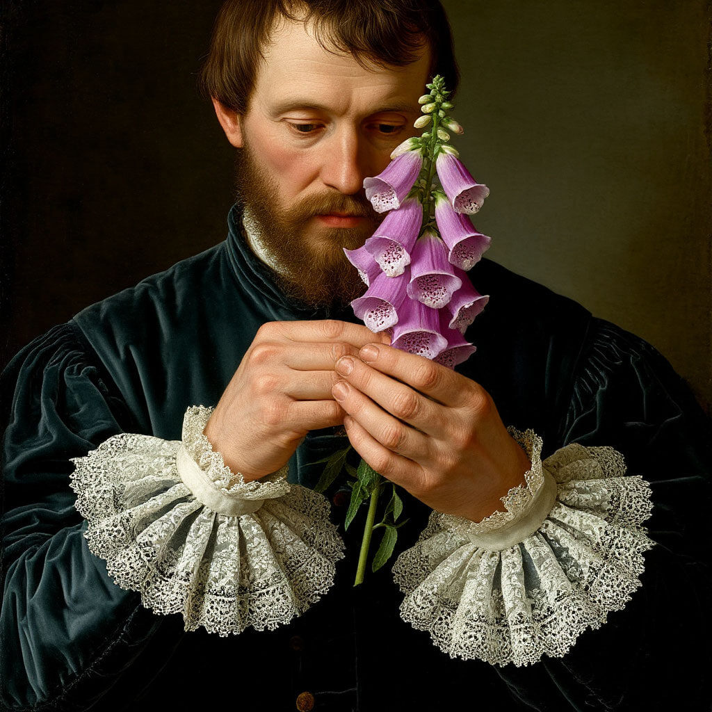 Говорят, что в этих колокольчиках по ночам прячутся феи, а ведьмы собирают их для своих зелий. Красота наперстянки обманчива — за ней скрывается сила, которую наши предки уважали и боялись.