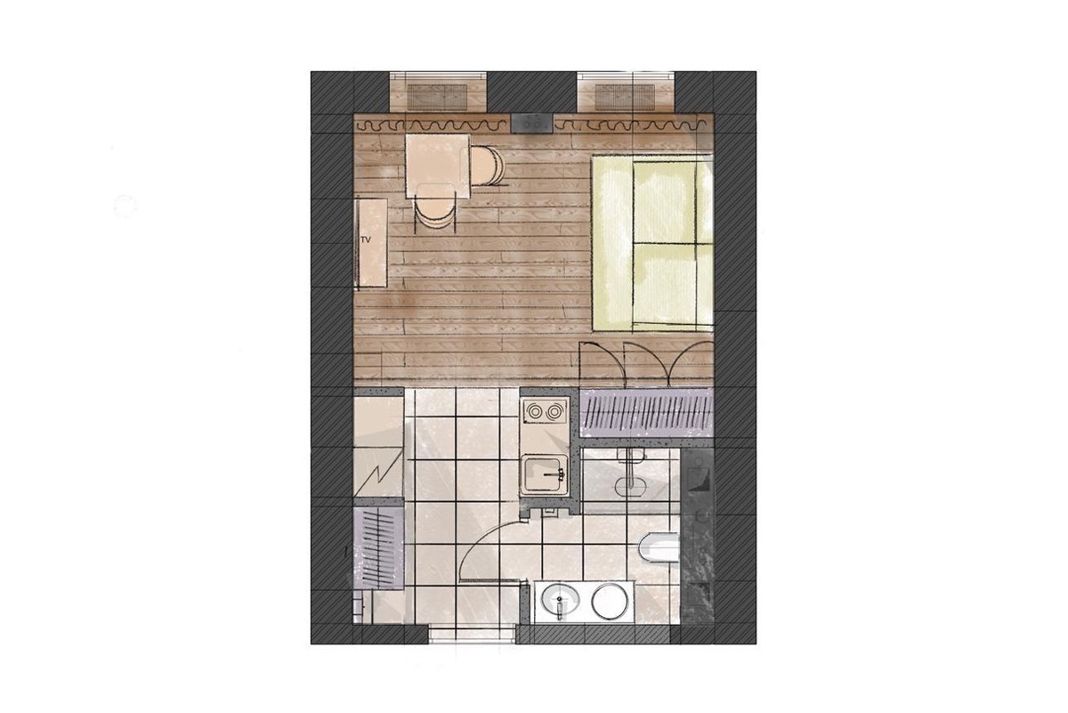 Планировочное решение и расстановка мебели