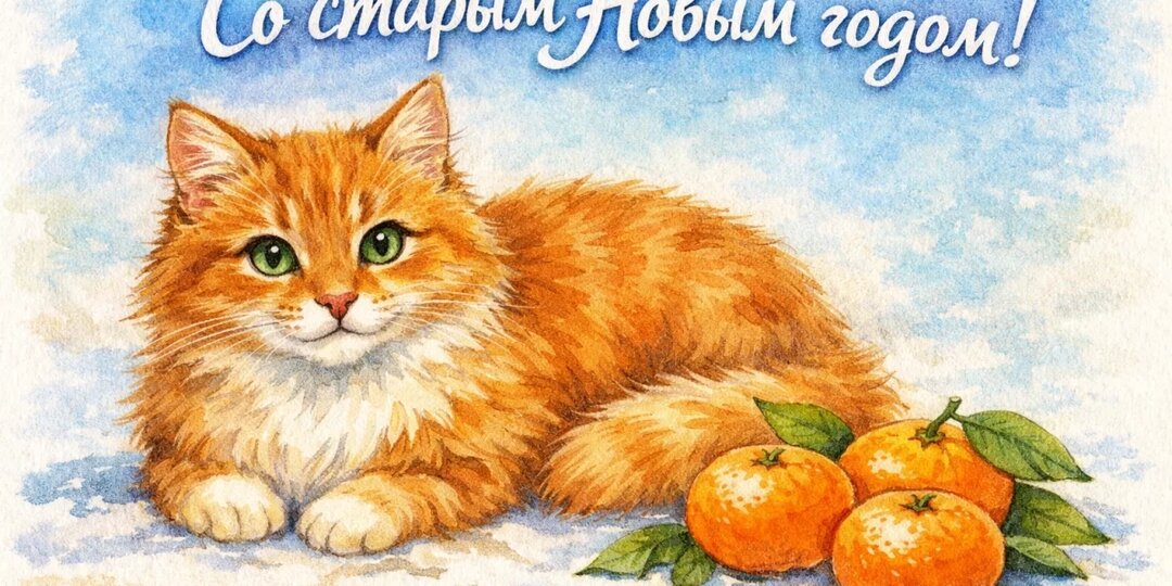 Открытки со Старым Новым годом 2026. Красивые картинки и поздравления для родных и близких в ночь с 13 на 14 января