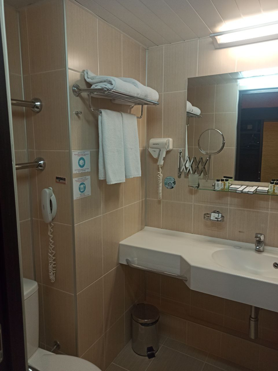 Наш номер на пятнадцатом этаже гостиницы Вега Измайлово.