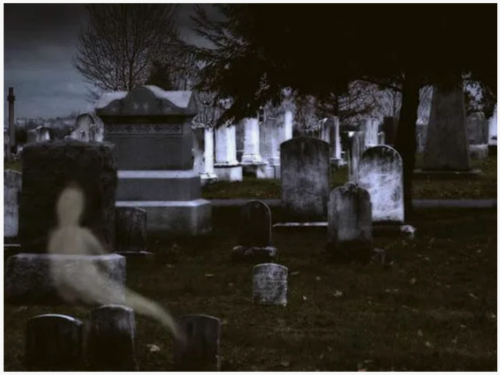 Деревенская быль о призраке: полупрозрачная субстанция возле кладбища в морозную ночь 1935 года.