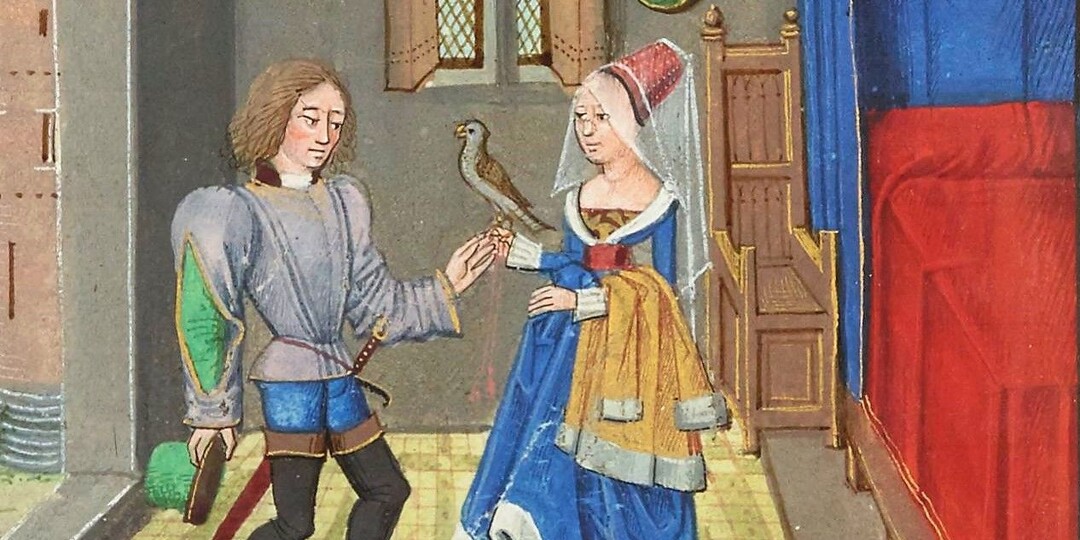 Странные средневековые кровати: трёхцветные и в полоску