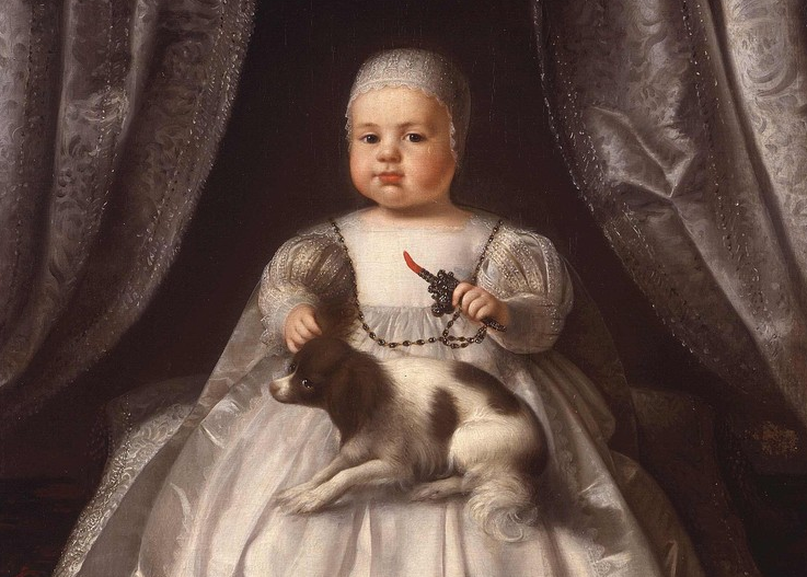 Деталь портрета Карла II? неизвестный художник, ок. 1630, из коллекции Национальной портретной галереи