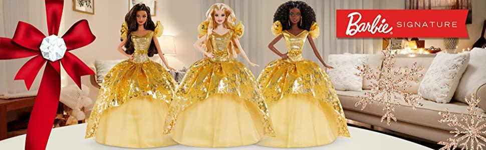 2020 Holiday Barbie Collection Dolls, Mattel