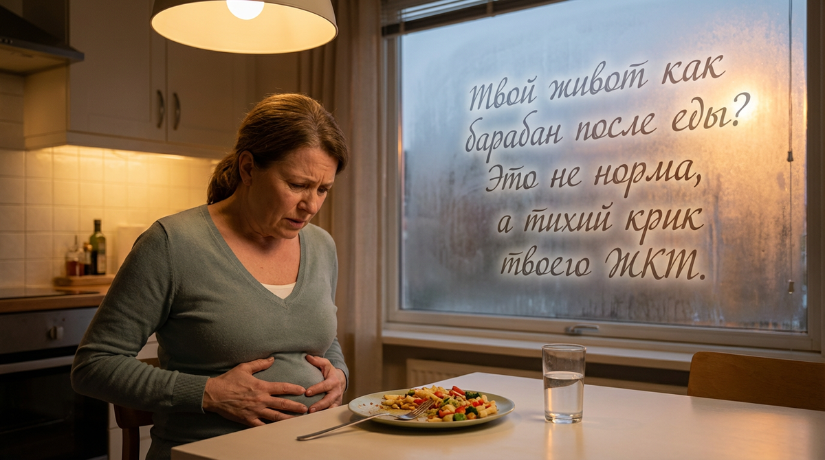 Твой живот как барабан после еды? Это не норма, а тихий крик твоего ЖКТ.