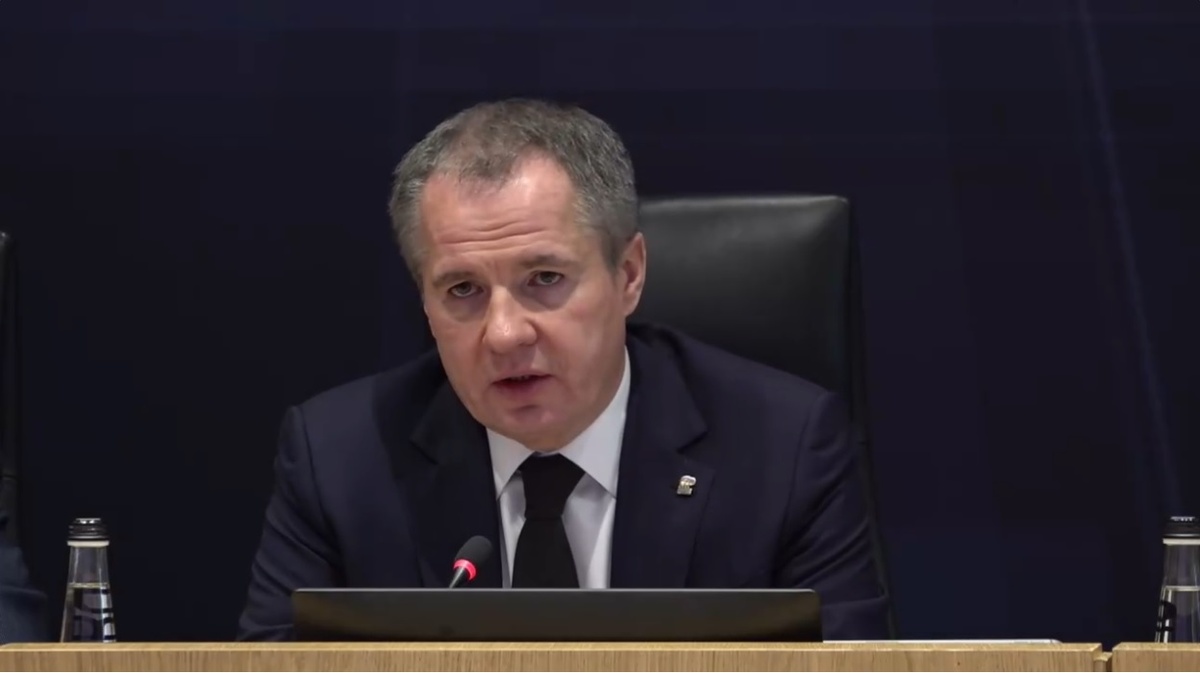    Вячеслав Гладков. Фото: скриншот трансляции заседания правительства