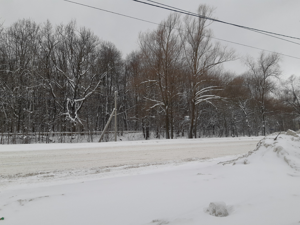 Вот так завалило снегом трассу