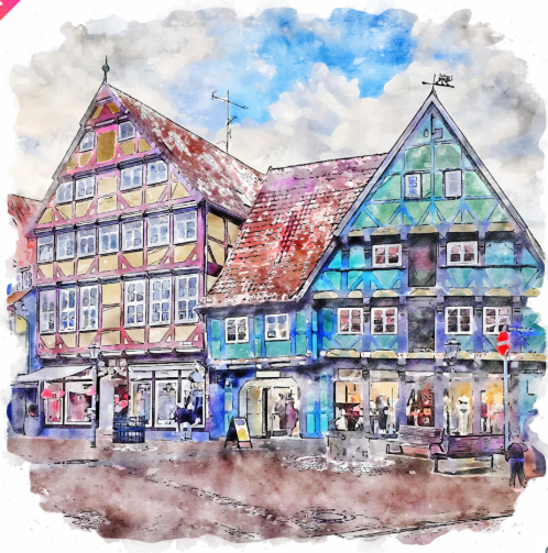 Рассказ из жизни / На илл.: Целле, Германия. Неизвестный художник