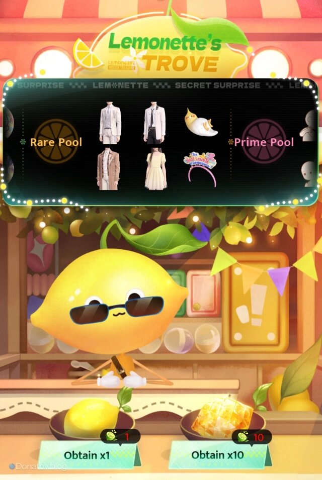    Главный экран Lemonette’s Trove